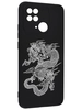Силиконовый чехол Soft Plus для Xiaomi Redmi 10C китайский дракон