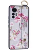 Силиконовый чехол Flower для Xiaomi 12 Lite Весенние цветы (с ручкой)
