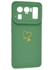 Силиконовый чехол Picture для Xiaomi Mi 11 Ultra Сердце зеленый