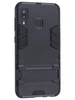 Пластиковый чехол Stand case для Samsung Galaxy A30 / A20 черный с подставкой