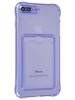 Силиконовый чехол Card Case для iPhone 7 Plus, 8 Plus сиреневый