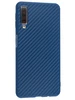 Силиконовый чехол Carboniferous для Samsung Galaxy A7 2018 A750F синий