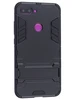 Пластиковый чехол Stand case для Xiaomi Mi 8 Lite черный с подставкой