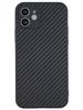Силиконовый чехол Carboniferous для iPhone 12 черный