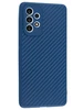 Силиконовый чехол Carboniferous для Samsung Galaxy A73 5G синий