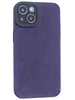 Силиконовый чехол Suede для iPhone 14 фиолетовый