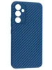 Силиконовый чехол Carboniferous для Samsung Galaxy A54 синий