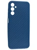 Силиконовый чехол Carboniferous для Samsung Galaxy A14 синий