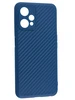 Силиконовый чехол Carboniferous для Realme 9 Pro / Realme 9 5G синий