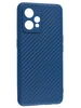 Силиконовый чехол Carboniferous для Realme 9 Pro Plus синий