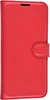 Чехол-книжка PU для Xiaomi Mi Note 10 Lite красная с магнитом