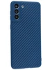 Силиконовый чехол Carboniferous для Samsung Galaxy S21 Plus 5G синий