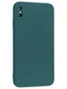 Силиконовый чехол Soft edge для iPhone XS Max темно-зеленый