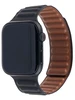 Ремешок Leather Link для Apple Watch 38, 40, 41 магнитный черный