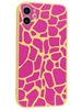 Силиконовый чехол Soft edge для iPhone 11 розовый жираф