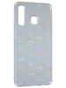 Силиконовый чехол White heart для Samsung Galaxy A30 / A20 прозрачный