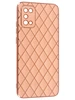 Силиконовый чехол Plating для Samsung Galaxy A02s розовый