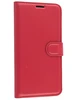 Чехол-книжка PU для Xiaomi Redmi Note 12s красная с магнитом