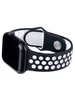 Ремешок Sport для Apple Watch 42, 44, 45, Ultra, Ultra 2 черно-белый