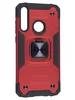 Пластиковый чехол Kickstand для Huawei Y6p красный с кольцом