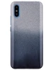 Силиконовый чехол Glitter Colors для Xiaomi Redmi 9A градиент черный