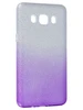Силиконовый чехол Glitter Colors для Samsung Galaxy J5 2016 J510F/J510FN градиент серебро-сиреневый