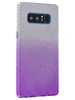 Силиконовый чехол Glitter Colors для Samsung Galaxy Note 8 N950 градиент серебро-сиреневый