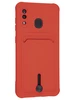 Силиконовый чехол Pocket для Samsung Galaxy A30 / A20 красный
