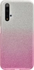 Силиконовый чехол Glitter Colors для Huawei Honor 20 / Nova 5T градиент серебро-розовый