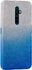 Силиконовый чехол Glitter Colors для Oppo Reno 2Z серебро-голубой
