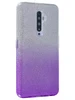 Силиконовый чехол Glitter Colors для Oppo Reno 2Z серебро-сиреневый