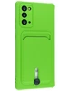 Силиконовый чехол Pocket для Samsung Galaxy Note 20 неоново-зеленый
