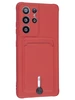 Силиконовый чехол Pocket для Samsung Galaxy S21 Ultra 5G красный