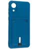 Силиконовый чехол Pocket для Samsung Galaxy A03 Core синий