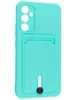Силиконовый чехол Pocket для Samsung Galaxy A34 5G бирюзовый