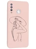 Силиконовый чехол Soft edge для Huawei P30 Lite / Honor 20S / Honor 20 lite силуэт дамы
