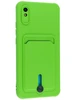 Силиконовый чехол Pocket для Xiaomi Redmi 9A неоново-зеленый