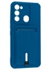 Силиконовый чехол Pocket для Tecno Spark 8C / Spark Go 2022 синий