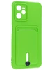 Силиконовый чехол Pocket для Realme C35 неоново-зеленый