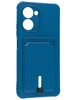 Силиконовый чехол Pocket для Realme C33 синий