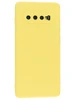 Силиконовый чехол Soft Plus для Samsung Galaxy S10+ G975 желтый