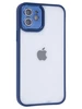 Пластиковый чехол Edging для iPhone 12 синий