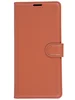 Чехол-книжка PU для Xiaomi Redmi 10 коричневая с магнитом
