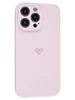 Силиконовый чехол Silicone Hearts для iPhone 14 Pro Max розовый