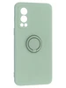 Силиконовый чехол Stocker edge для OnePlus Nord 2 оливковый с кольцом