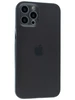 Тонкий пластиковый чехол Slim для iPhone 12 Pro Max черный матовый