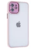 Пластиковый чехол Edging для iPhone 12 розовый