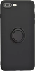 Силиконовый чехол Stocker для iPhone 7 Plus, 8 Plus черный с кольцом