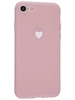 Силиконовый чехол Warm heart для iPhone 7, 8, SE 2020, SE 2022 карамельный розовый