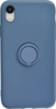Силиконовый чехол Stocker для iPhone XR синий с кольцом